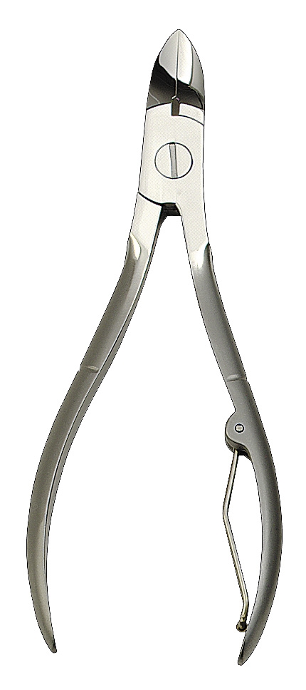 Nagelzange, 110 mm, Umleg-Drahtfeder, rostfrei-edelmattiert Nagelzange, 110 mm, Umleg-Drahtfeder, rostfrei-edelmattiert