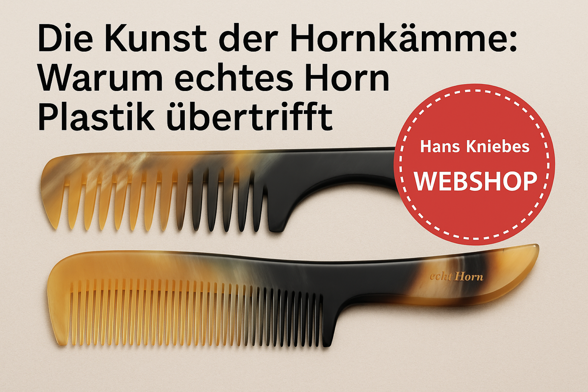 Die Kunst der Hornkämme: Warum echtes Horn Plastik übertrifft