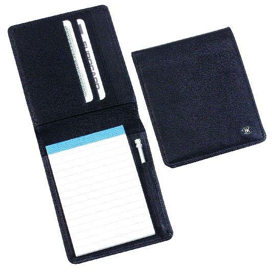 Notizmäppchen, mit Block und Micro-Stift, schwarz Notizmäppchen, mit Block und Micro-Stift, schwarz