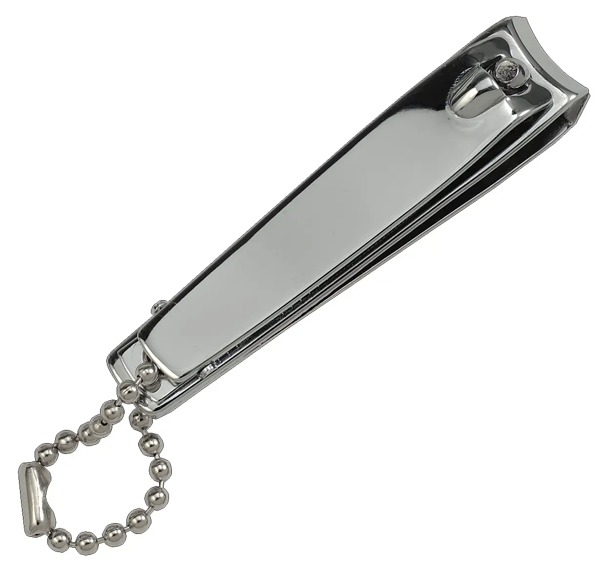 Nagelknipser mit Kette und Feile, 60 mm, verchromt