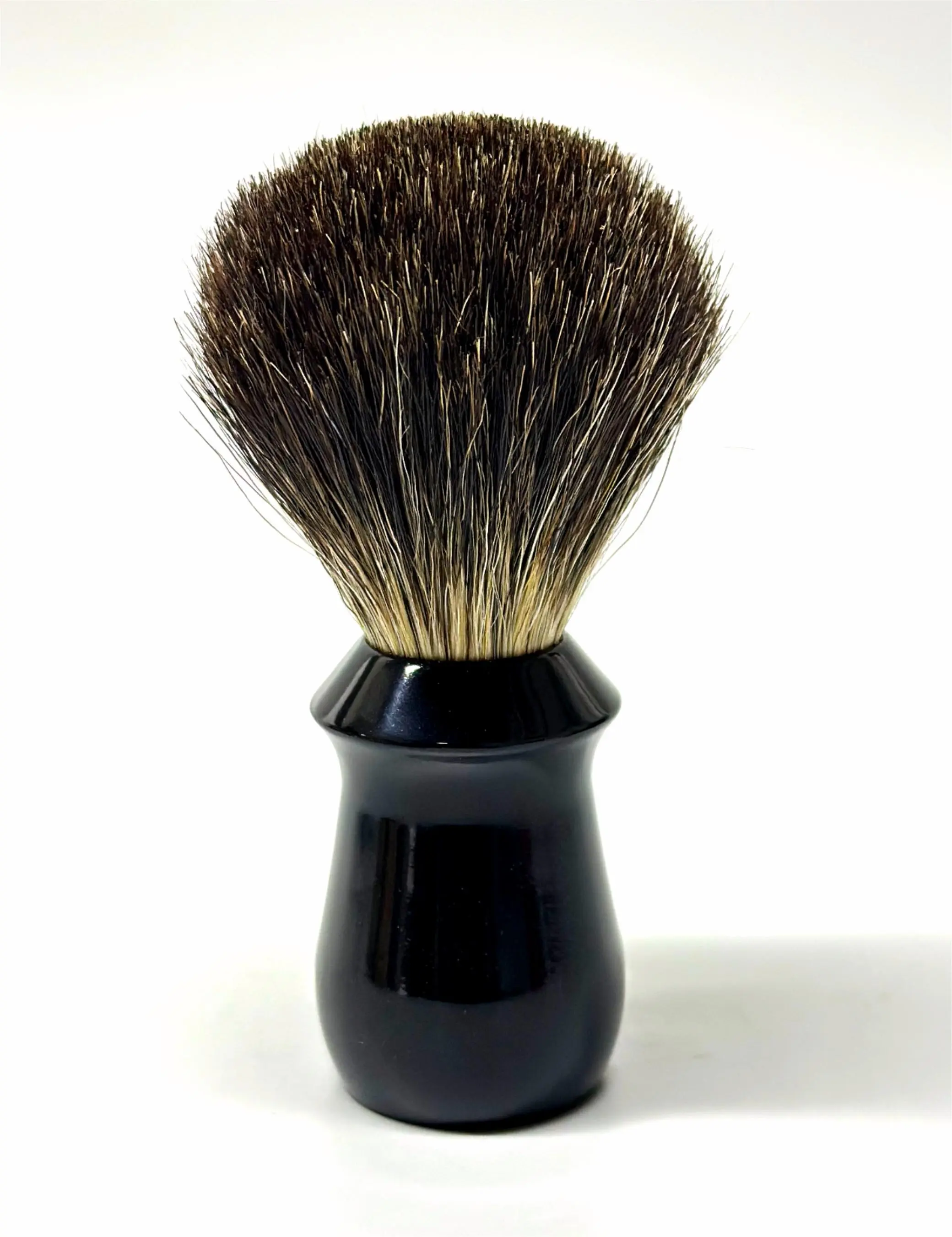 Shaving brush, genuine badger, black handle Shaving brush, genuine badger, black handle