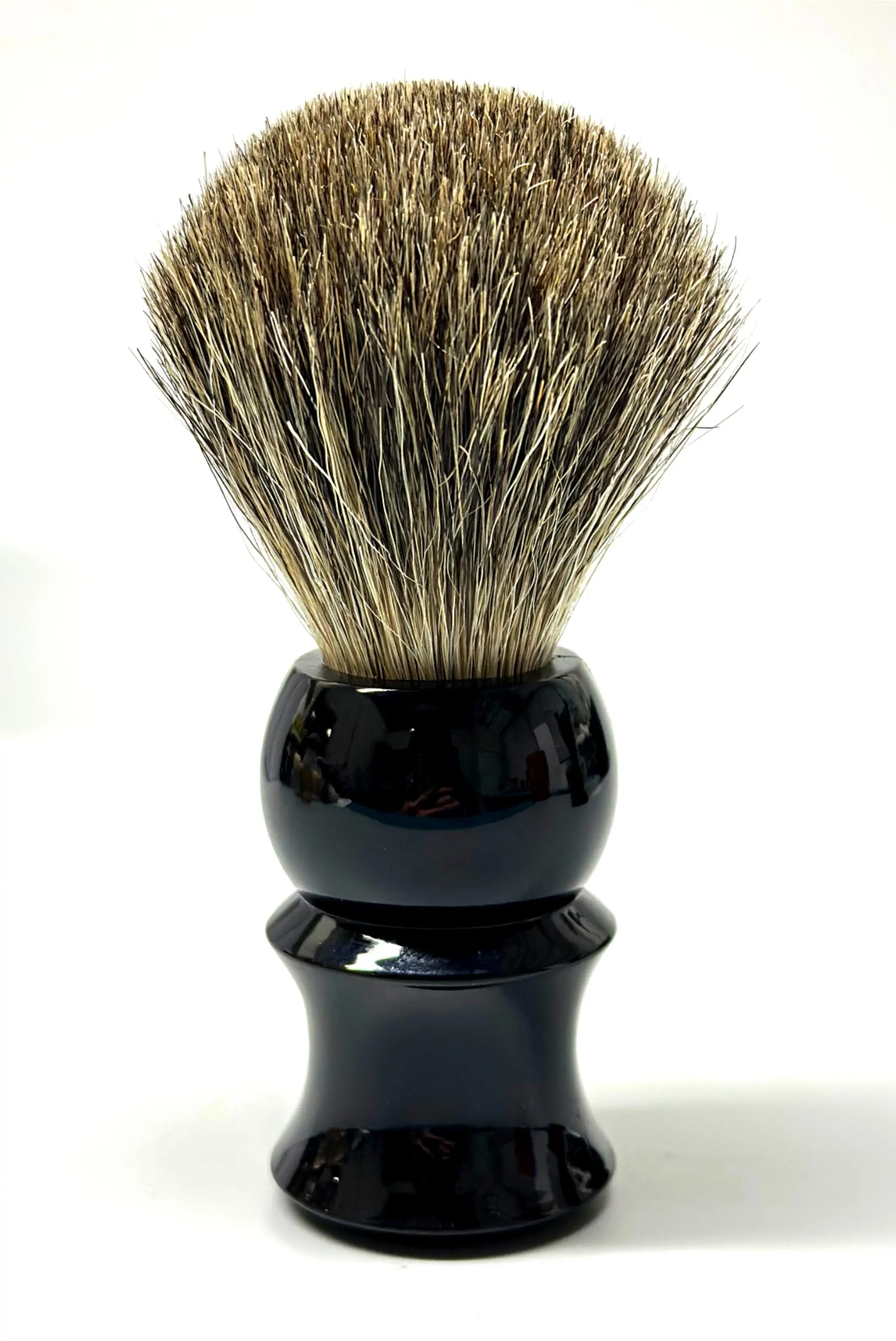 Shaving brush, genuine badger, black handle Shaving brush, genuine badger, black handle