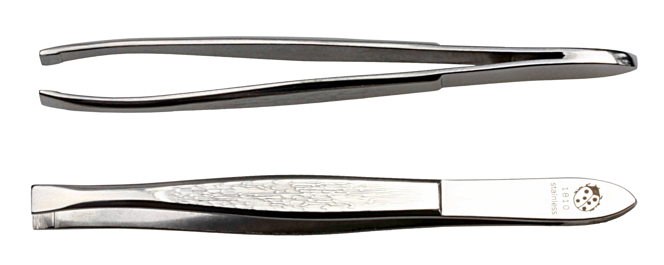 tweezer, 80 mm, straight, stainless steel, mirror polished