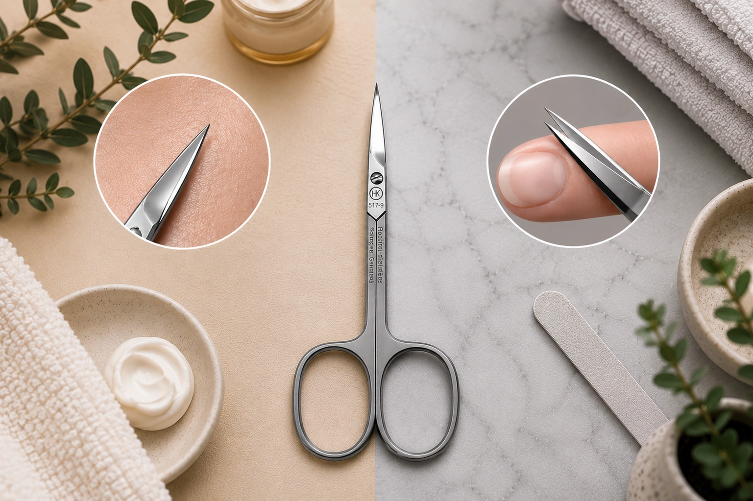 Why Skin Scissors Require Different Blade Geometry Than Nail Scissors