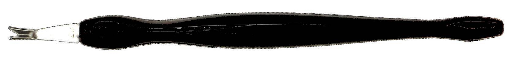 cuticle trimmer, 115 mm, stainless, black handle