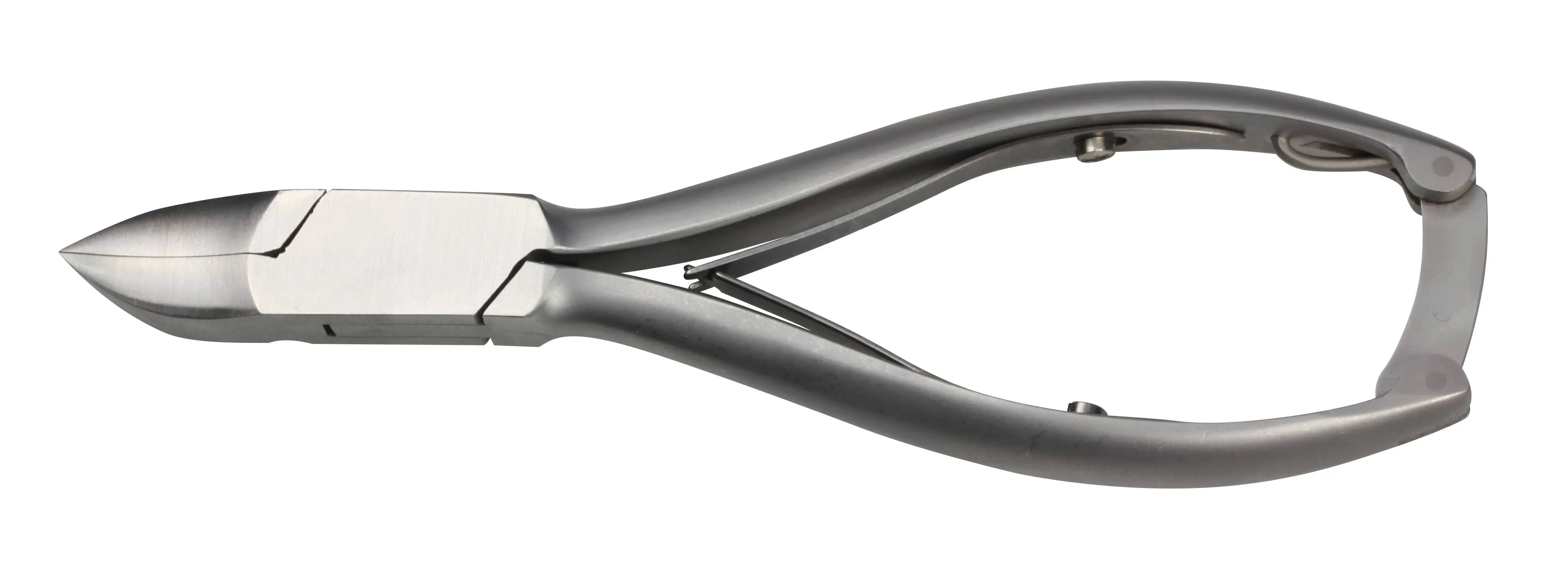 Pedicure-Nagelzange, 140 mm, durchgesteckt, Doppelfeder, rostfrei-edelmattiert Pedicure-Nagelzange, 140 mm, durchgesteckt, Doppelfeder, rostfrei-edelmattiert