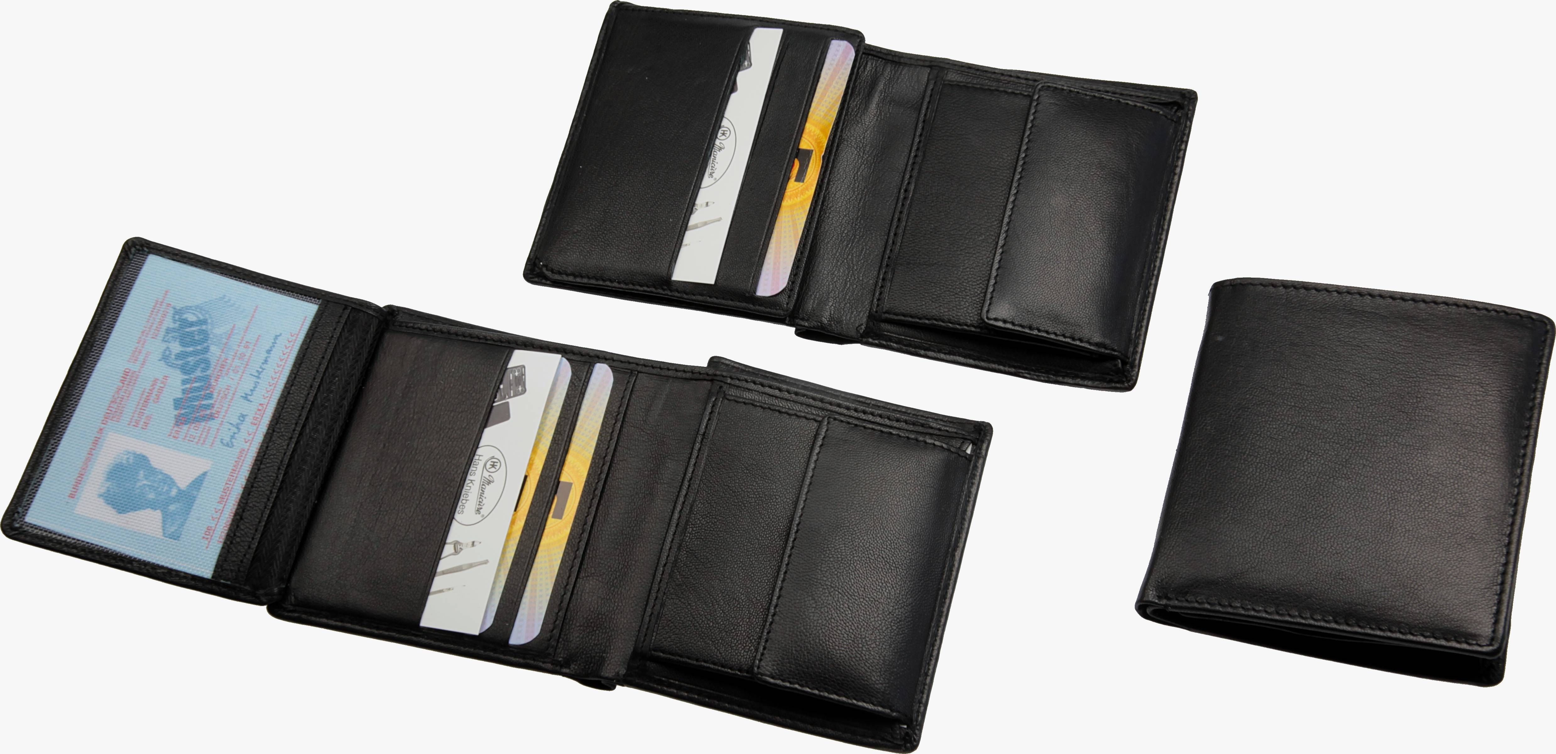 Kompakt-Geldbörse, schwarz Kompakt-Geldbörse, schwarz