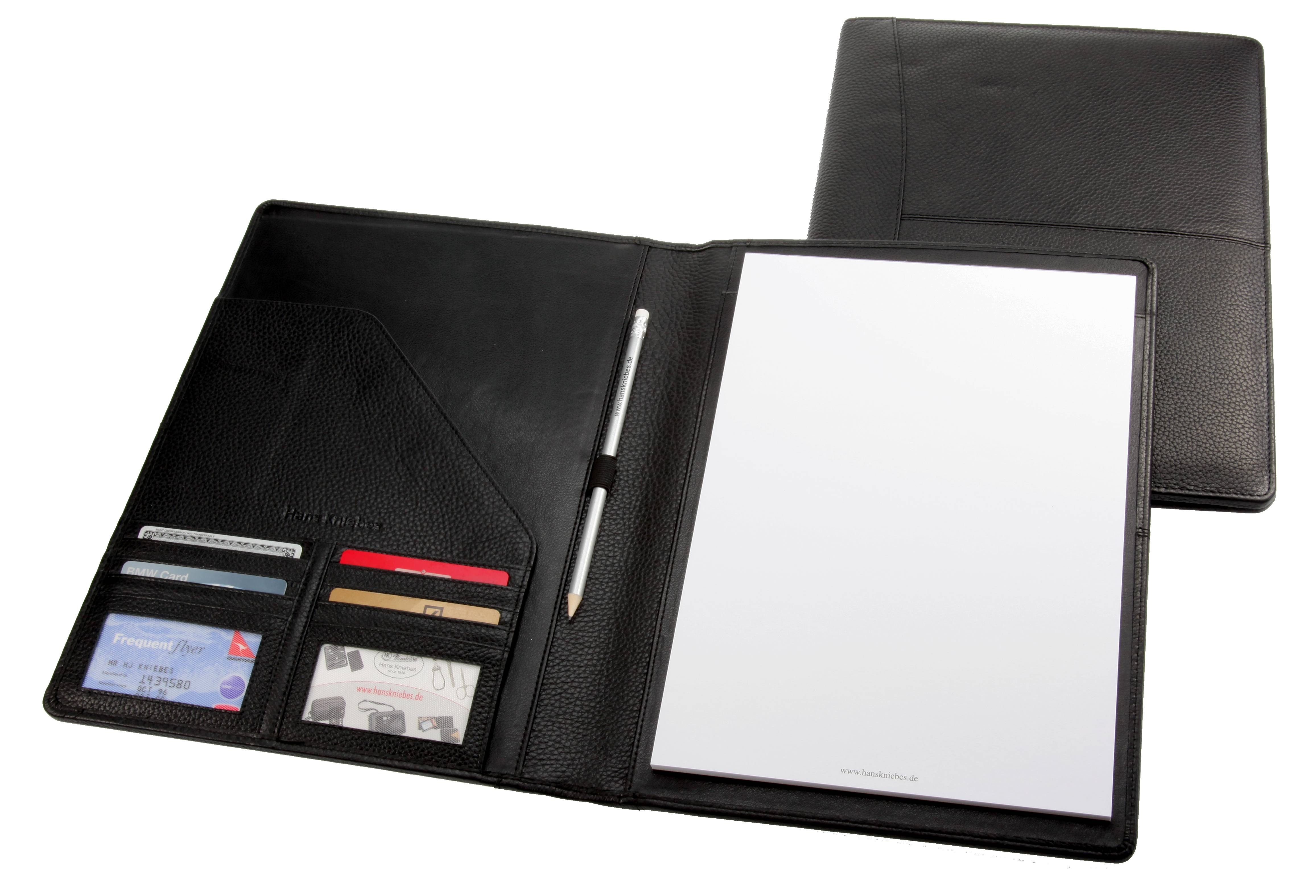 Schreibmappe, mit A4-Block und Bleistift, Schreibmappe, mit A4-Block und Bleistift,