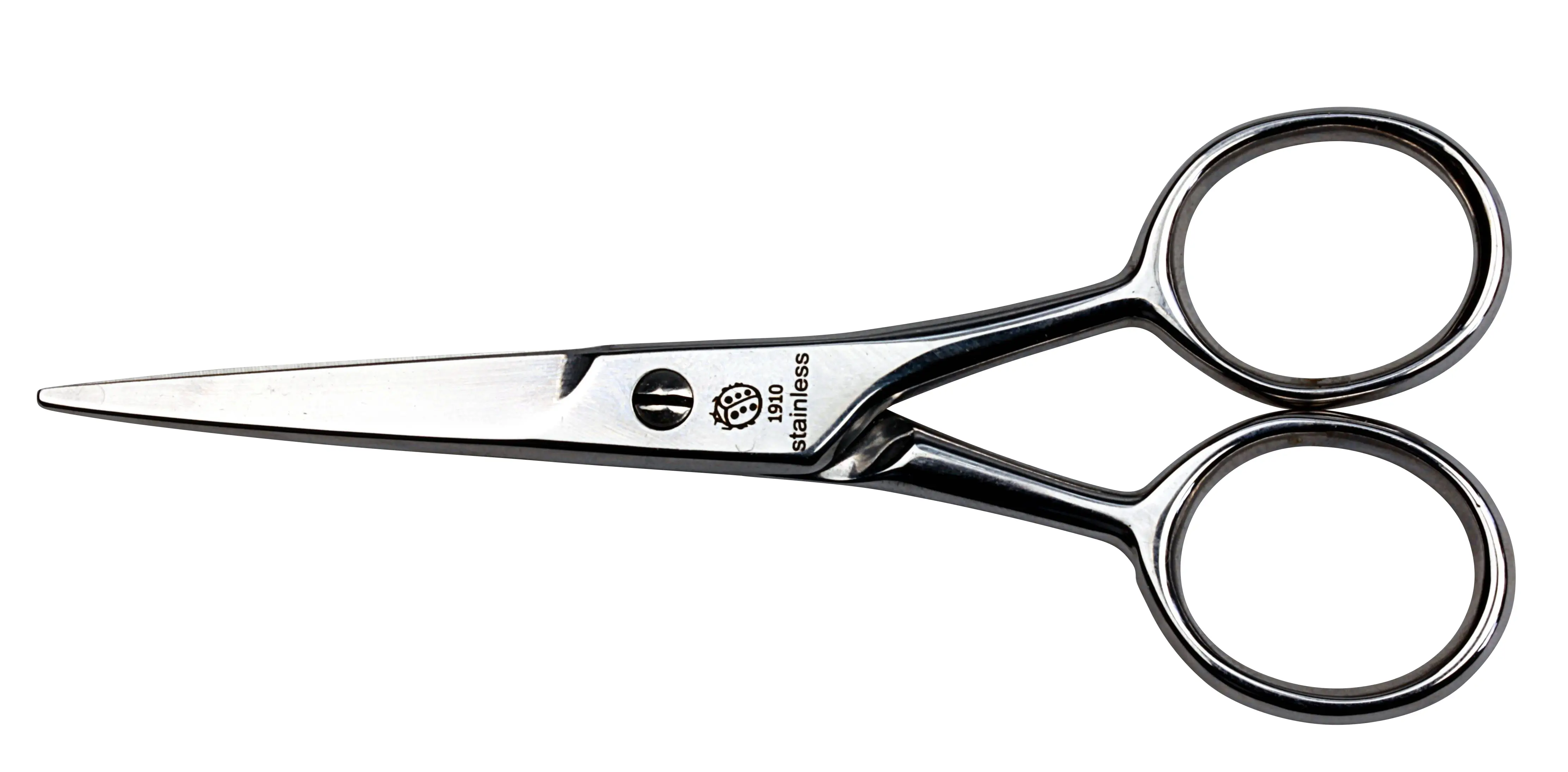 moustache scissors, 120 mm, straight, micro-serrated, stainless steel, mirror polished moustache scissors, 120 mm, straight, micro-serrated, stainless steel, mirror polished