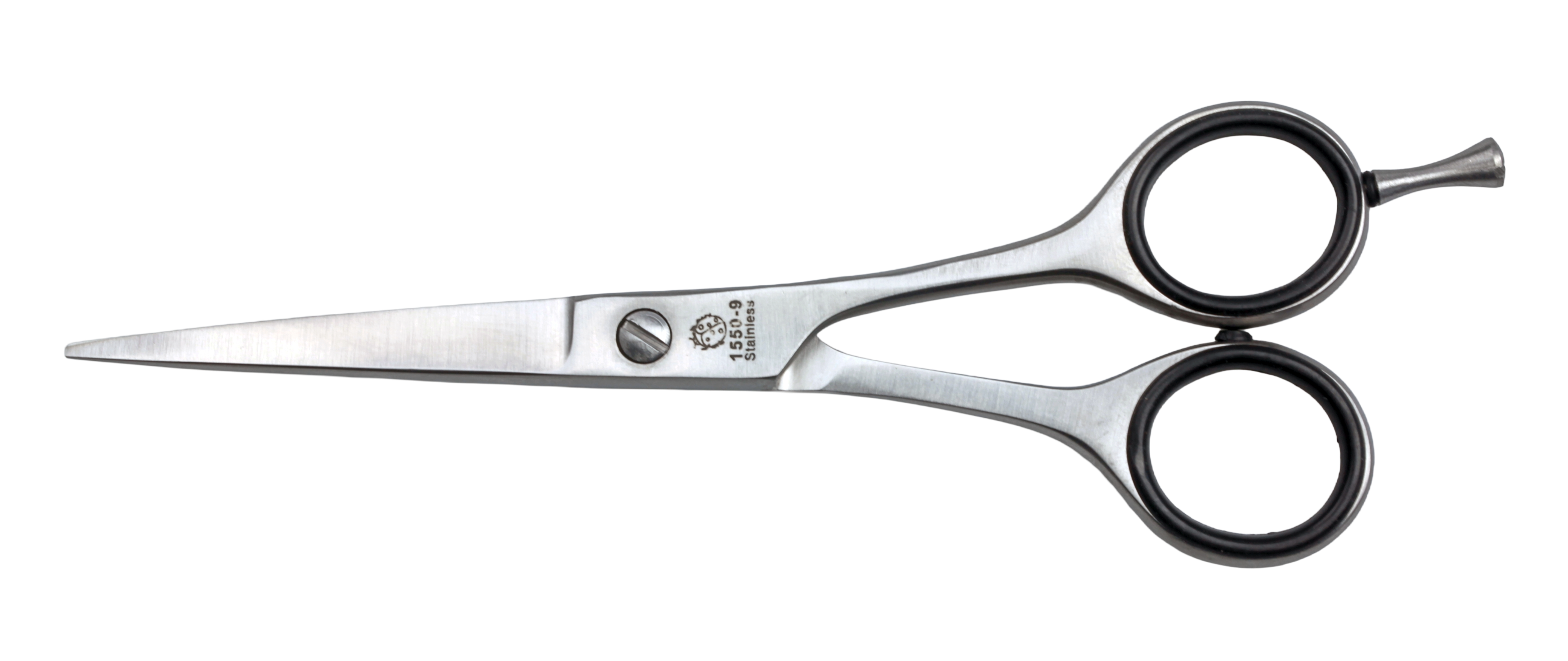 Haarschere, 6", rostfrei-edelmattiert, mit Fingerhaken