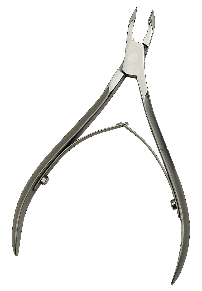 Hautzange, 105 mm, aufgelegt, Doppelfeder, rostfrei-edelmattiert Hautzange, 105 mm, aufgelegt, Doppelfeder, rostfrei-edelmattiert