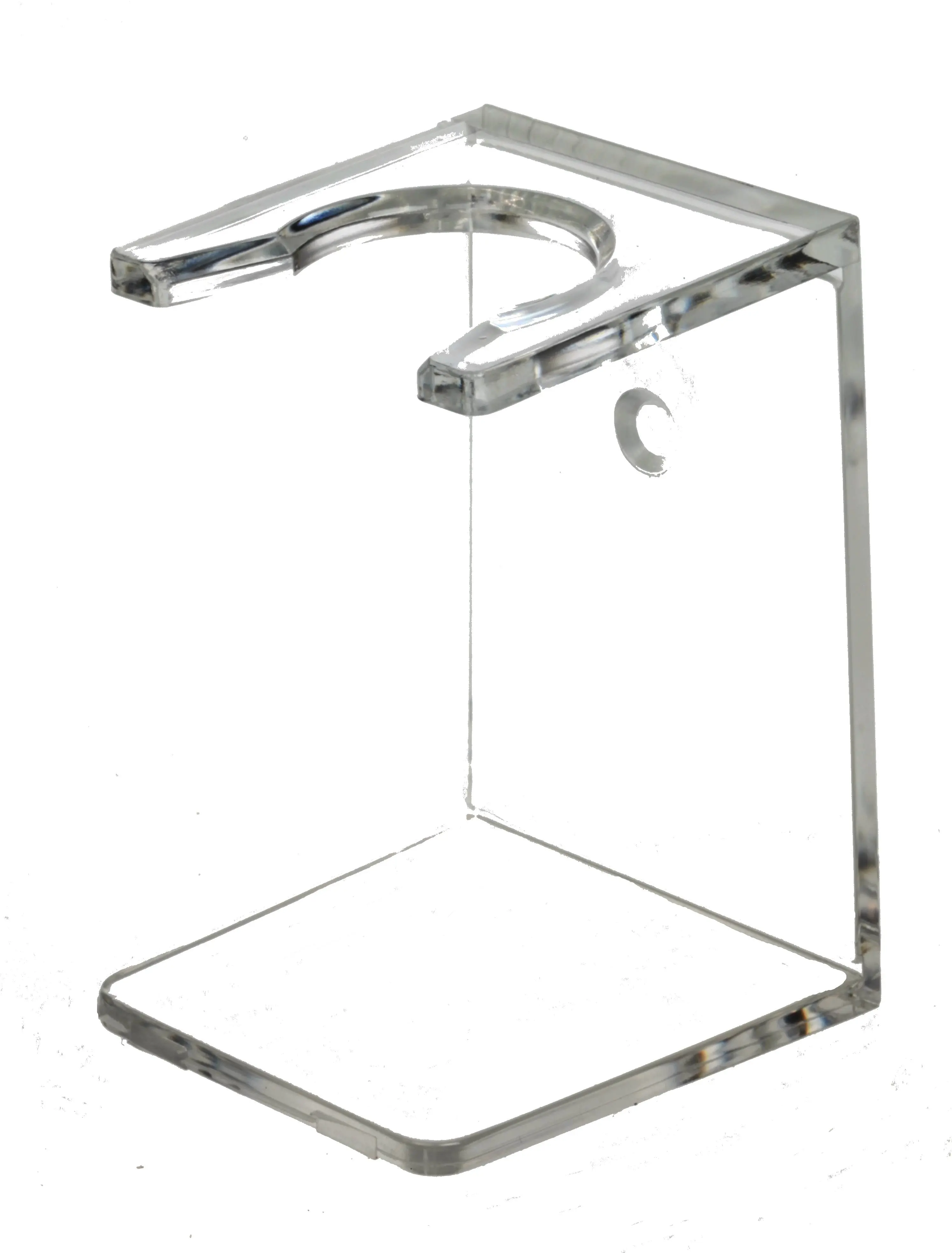 Stand for shaving brush, acrylic, transparent Stand for shaving brush, acrylic, transparent