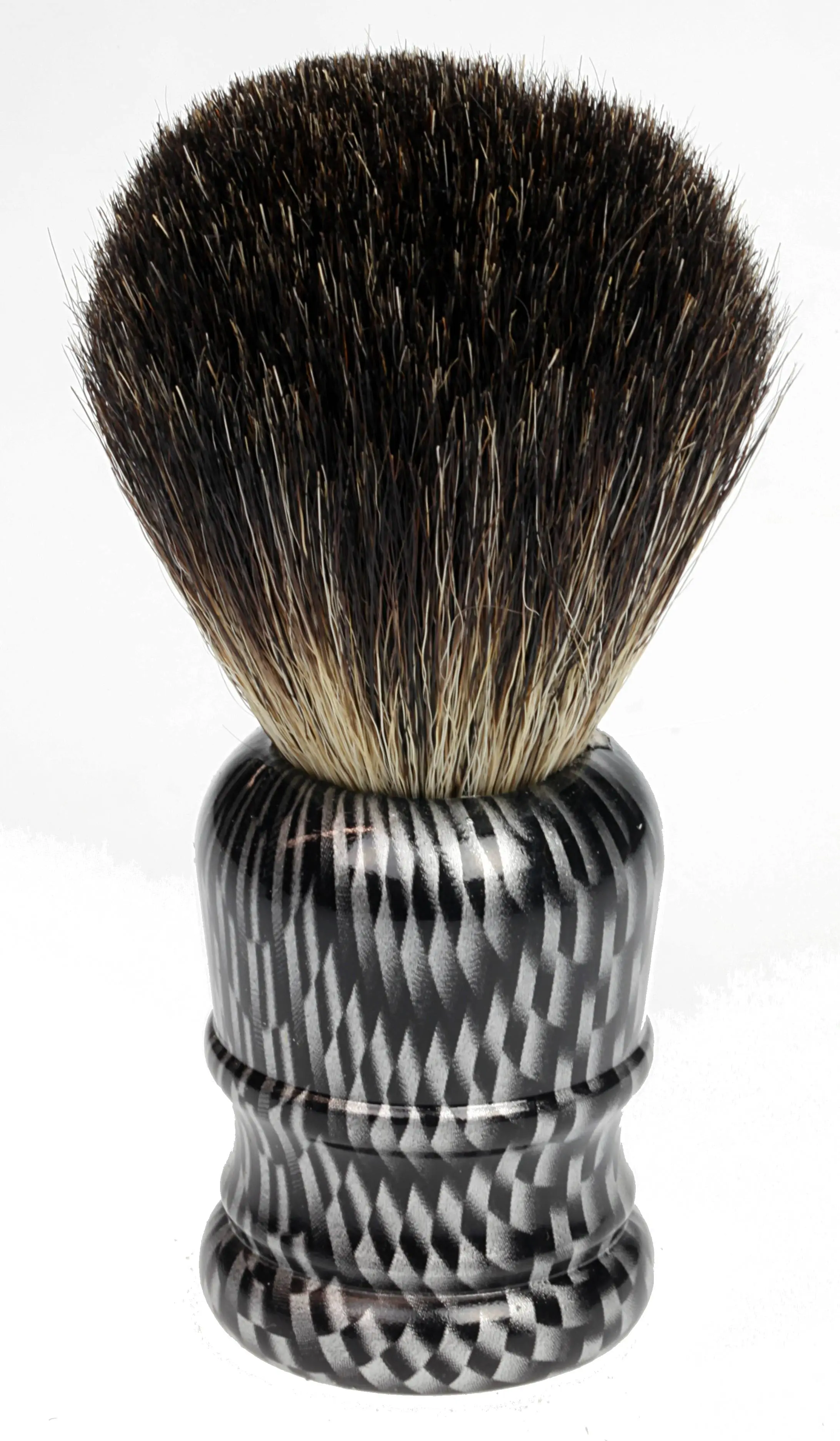 Shaving brush, genuine badger, handle: carbon-look Shaving brush, genuine badger, handle: carbon-look