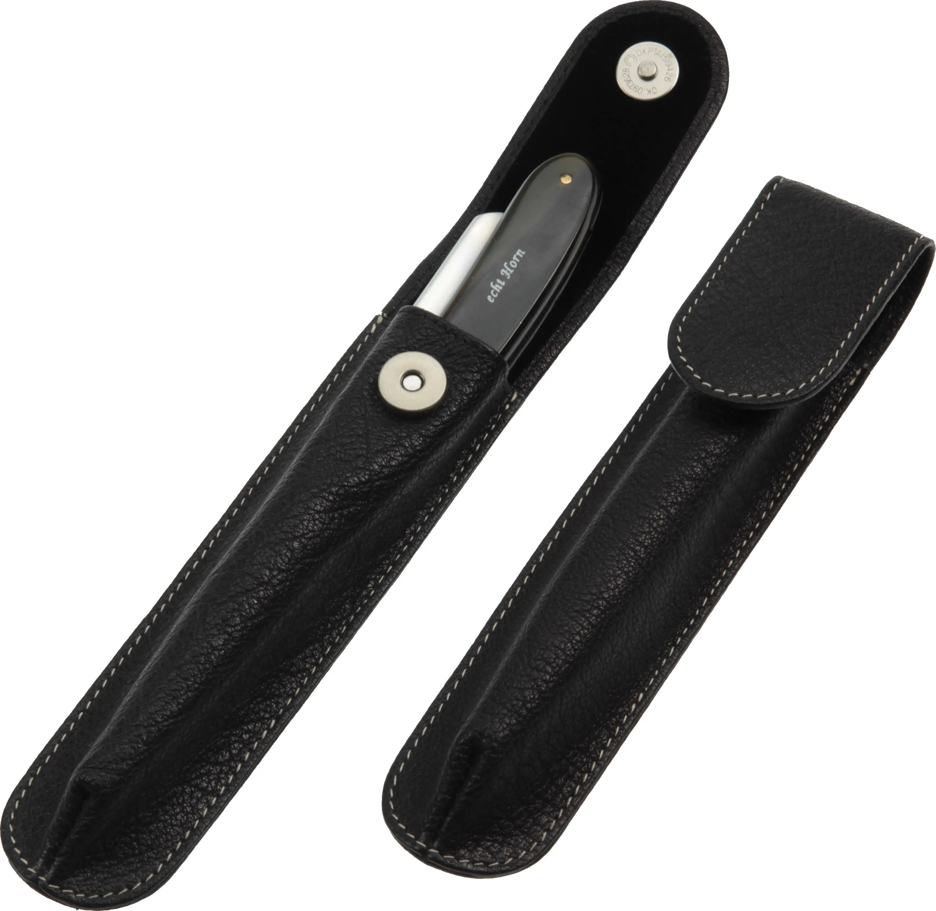 Stecketui für Rasiermesser, schwarz Stecketui für Rasiermesser, schwarz