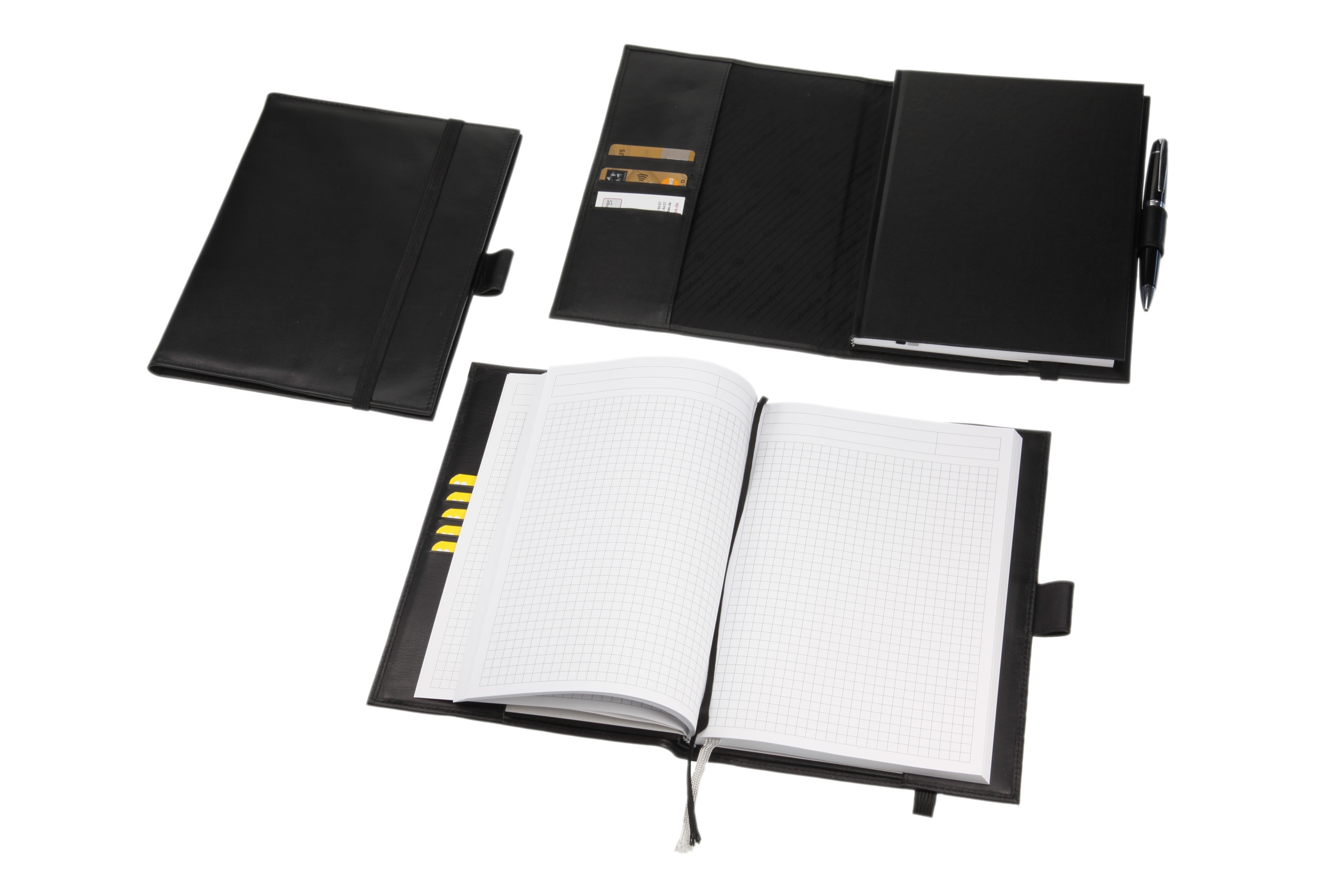 Brunnen®-Notizbuch, A5 kariert, schwarz Brunnen®-Notizbuch, A5 kariert, schwarz